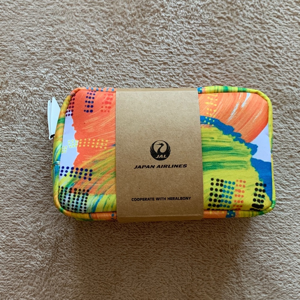 Colorful HERALBONY Pouch - Japan Airlines Amenity